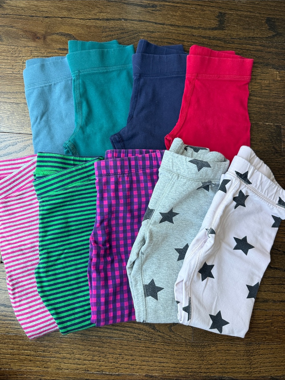 Bundle (9) of leggings by Primary girls size 5